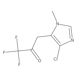 3-(4-chloro-1-methyl-1H-imidazol-5-yl)-1,1,1-trifluoropropan-2-one Structure