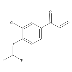 1-[3-Chloro-4-(difluoromethoxy)phenyl]prop-2-en-1-one Structure