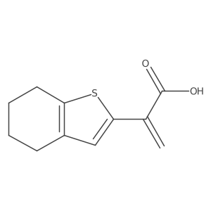 2-(4,5,6,7-Tetrahydro-1-benzothiophen-2-yl)prop-2-enoic acid结构式