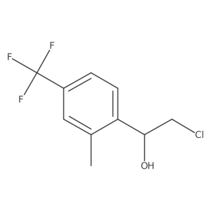 2-Chloro-1-[2-methyl-4-(trifluoromethyl)phenyl]ethan-1-ol Structure