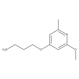 3-[(2-Methoxy-6-methylpyridin-4-yl)oxy]propan-1-amine Structure