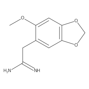 2-(6-Methoxy-1,3-dioxaindan-5-yl)ethanimidamide结构式