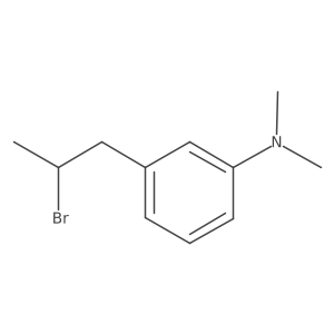 3-(2-bromopropyl)-N,N-dimethylaniline结构式