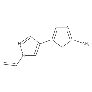 5-(1-ethenyl-1H-pyrazol-4-yl)-1H-imidazol-2-amine Structure