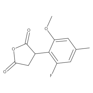 3-(2-Fluoro-6-methoxy-4-methylphenyl)oxolane-2,5-dione结构式