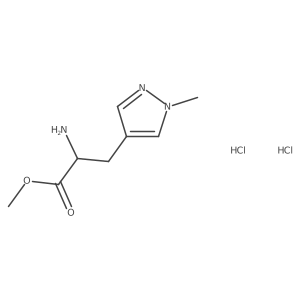 methyl 2-amino-3-(1-methyl-1H-pyrazol-4-yl)propanoate dihydrochloride结构式