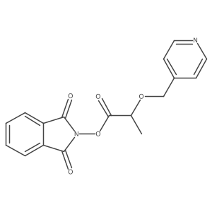 1,3-dioxo-2,3-dihydro-1H-isoindol-2-yl 2-[(pyridin-4-yl)methoxy]propanoate结构式