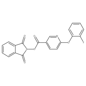 1,3-dioxo-2,3-dihydro-1H-isoindol-2-yl 6-(2-fluorophenoxy)pyridine-3-carboxylate Structure