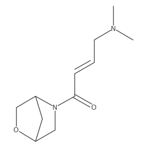 (E)-4-(Dimethylamino)-1-[(1S,4S)-2-oxa-5-azabicyclo[2.2.1]heptan-5-yl]but-2-en-1-one结构式