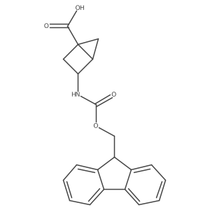 (1S,3R,4R)-3-(9H-Fluoren-9-ylmethoxycarbonylamino)bicyclo[2.1.0]pentane-1-carboxylic acid结构式