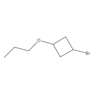 1-Bromo-3-propoxycyclobutane结构式