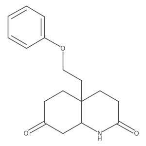 rel-(4aR,8aS)-Hexahydro-4a-(2-phenoxyethyl)-2,7(1H,3H)-quinolinedione Structure