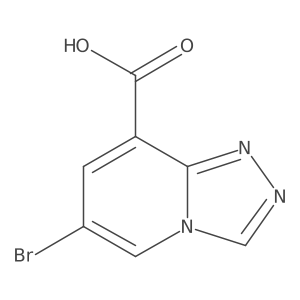 6-Bromo-[1,2,4]triazolo[4,3-a]pyridine-8-carboxylic acid结构式