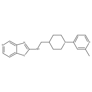 N-{[1-(2-methylpyridin-4-yl)piperidin-4-yl]methyl}-[1,3]thiazolo[4,5-c]pyridin-2-amine结构式