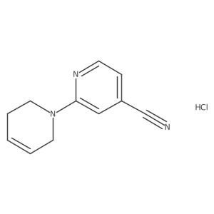 3,6-dihydro-2H-[1,2'-bipyridine]-4'-carbonitrile hydrochloride Structure