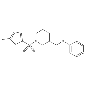 4-({1-[(5-Methylthiophen-2-yl)sulfonyl]piperidin-3-yl}methoxy)pyridine结构式