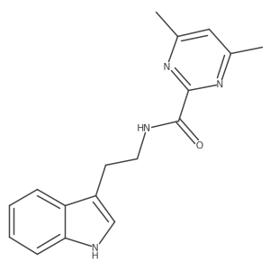 N-[2-(1H-Indol-3-yl)ethyl]-4,6-dimethylpyrimidine-2-carboxamide结构式