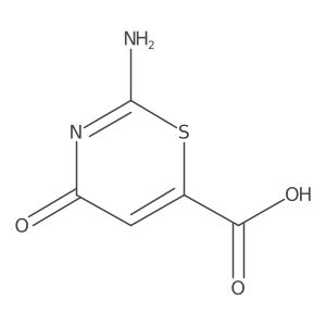 2-Imino-4-oxo-3,4-dihydro-2H-1,3-thiazine-6-carboxylic acid结构式
