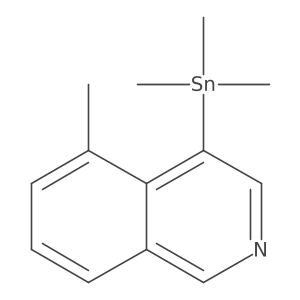 5-Methyl-4-(trimethylstannyl)isoquinoline结构式