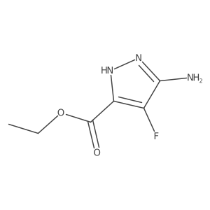 Ethyl 5-amino-4-fluoro-1H-pyrazole-3-carboxylate结构式