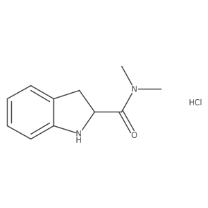 N,N-Dimethyl-indolin-2-carboxamide HCl Structure