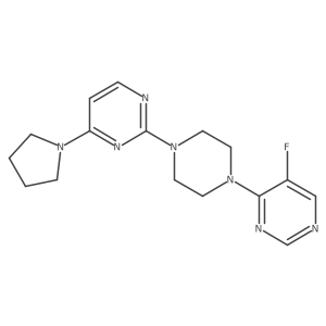 2-[4-(5-Fluoropyrimidin-4-yl)piperazin-1-yl]-4-(pyrrolidin-1-yl)pyrimidine Structure