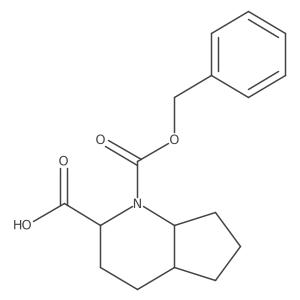 1-[(benzyloxy)carbonyl]-octahydro-1H-cyclopenta[b]pyridine-2-carboxylic acid Structure