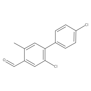 2,4'-Dichloro-5-methyl-[1,1'-biphenyl]-4-carbaldehyde结构式