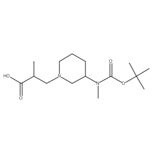 3-(3-{[(Tert-butoxy)carbonyl](methyl)amino}piperidin-1-yl)-2-methylpropanoic acid Structure