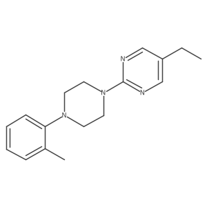 5-Ethyl-2-[4-(2-methylphenyl)piperazin-1-yl]pyrimidine Structure