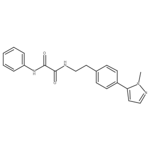 N-{2-[4-(1-methyl-1H-pyrazol-5-yl)phenyl]ethyl}-N'-phenylethanediamide结构式