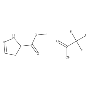 methyl 4,5-dihydro-1H-pyrazole-5-carboxylate; trifluoroacetic acid Structure