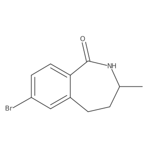 7-bromo-3-methyl-2,3,4,5-tetrahydro-1H-2-benzazepin-1-one结构式