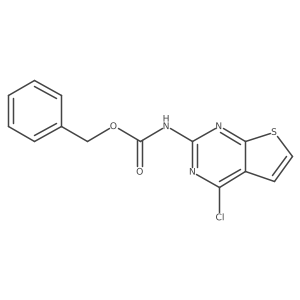 benzyl N-{4-chlorothieno[2,3-d]pyrimidin-2-yl}carbamate Structure