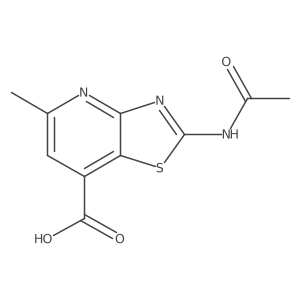 2-Acetamido-5-methyl-[1,3]thiazolo[4,5-b]pyridine-7-carboxylic acid结构式