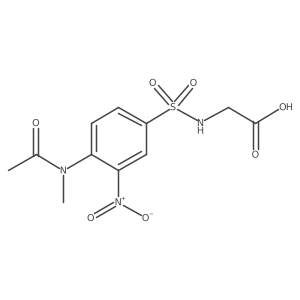 2-[4-(N-methylacetamido)-3-nitrobenzenesulfonamido]acetic acid Structure