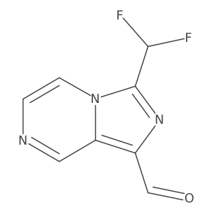 3-(Difluoromethyl)imidazo[1,5-a]pyrazine-1-carbaldehyde结构式