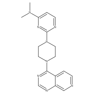N,N-dimethyl-2-(4-{pyrido[3,4-d]pyrimidin-4-yl}piperazin-1-yl)pyrimidin-4-amine Structure