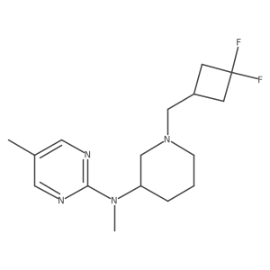 N-{1-[(3,3-difluorocyclobutyl)methyl]piperidin-3-yl}-N,5-dimethylpyrimidin-2-amine Structure
