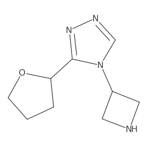 4-(azetidin-3-yl)-3-(oxolan-2-yl)-4H-1,2,4-triazole Structure
