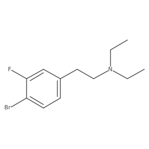 2-(4-Bromo-3-fluorophenyl)-N,N-diethylethanamine结构式