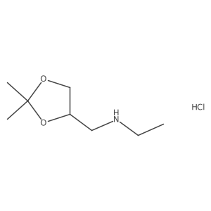{[(4S)-2,2-dimethyl-1,3-dioxolan-4-yl]methyl}(ethyl)amine hydrochloride结构式