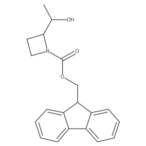 (9H-fluoren-9-yl)methyl 2-(1-hydroxyethyl)azetidine-1-carboxylate Structure