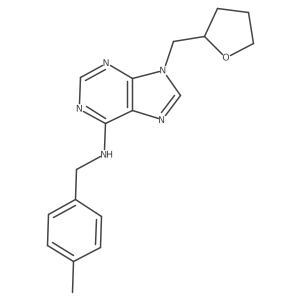 N-[(4-methylphenyl)methyl]-9-[(oxolan-2-yl)methyl]-9H-purin-6-amine Structure