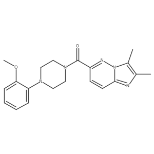 1-{2,3-Dimethylimidazo[1,2-b]pyridazine-6-carbonyl}-4-(2-methoxyphenyl)piperazine Structure