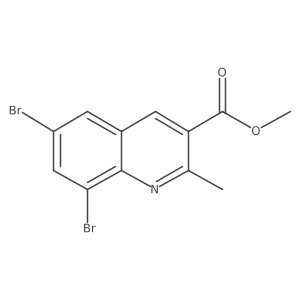 Methyl 6,8-dibromo-2-methylquinoline-3-carboxylate Structure