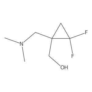 (R)-(1-((Dimethylamino)methyl)-2,2-difluorocyclopropyl)methanol结构式