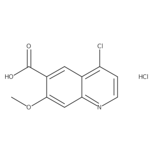 4-Chloro-7-methoxyquinoline-6-carboxylic acid hydrochloride结构式