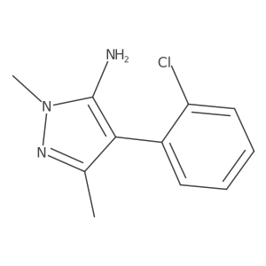 Cc1nn(C)c(N)c1-c1ccccc1Cl结构式