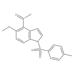 5-Methoxy-4-nitro-1-(toluene-4-sulfonyl)-1H-indole Structure